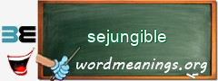 WordMeaning blackboard for sejungible